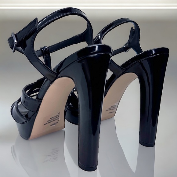 New - Elegant Steve Madden Black Patent Leather “Kadri” Stiletto Heels - Size 9 - Picture 11 of 12